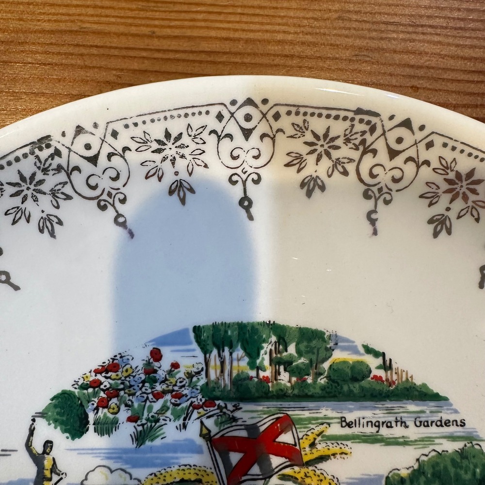 Vintage Alabama The Cotton State Souvenir Plate Landmarks Decorative Collector - Picture 3 of 4
